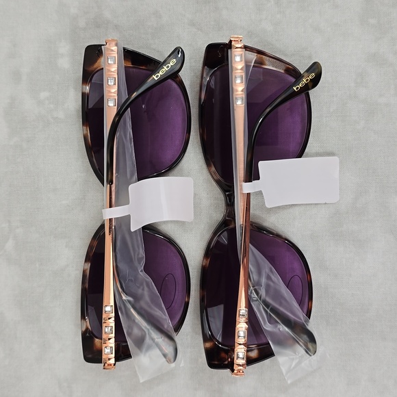 ?NWT bebe Square Blush Tortoise Cat-Eye Sunglasses w/ Gradient Lens main image 6